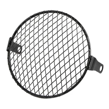 

Motorcycle Accessories Headlight Mesh Cover Retrofit Retro Headlight Net Retro Black Shell Round Headlights Suitable For 5.75-In