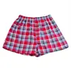 Men's Cotton Arrow Boxers Casual Plaid Print Elastic Waist Underwear Summer Loose Breathable Beach Pants Boxers Shorts 2021 Hot 3