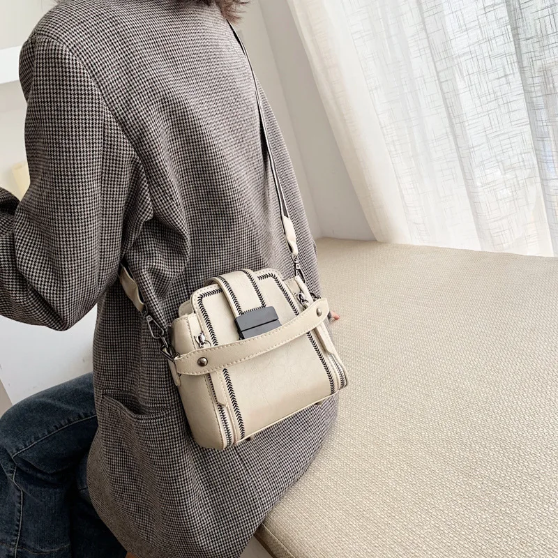 

Wide-Strap Bag Women's 2019 New Style Western Style Shoulder Bag/ Hand Bag Bucket Bag Versatile INS Fashion Shoulder Bag