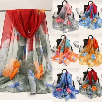 

Are you sure not to click in and see 160*50cm Women Flower Print Long Soft Wrap Scarf Simulation Silk Shawl Scarves Purchasing