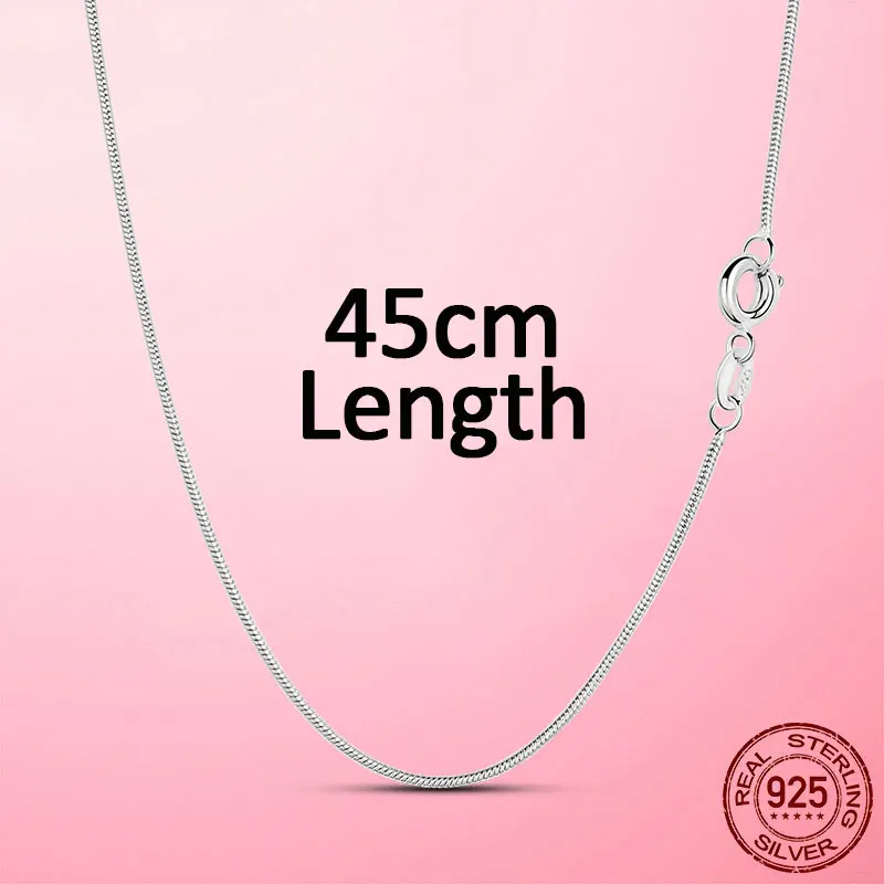 HOT Sale Women Classic Cable Chain Necklace Rose Gold Color Necklace Chain 925 Silver Jewelry Jewellery Making Gift wedding bands