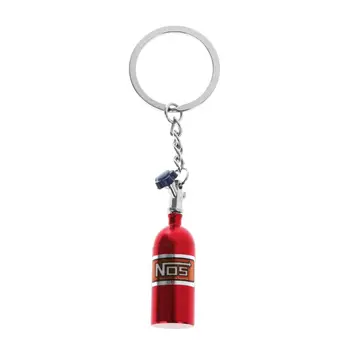 

Fashion Metal Key Ring Car Key Chain Holder Keyfob For NOS Turbo Nitrgen Bottle Car Styling R2LC