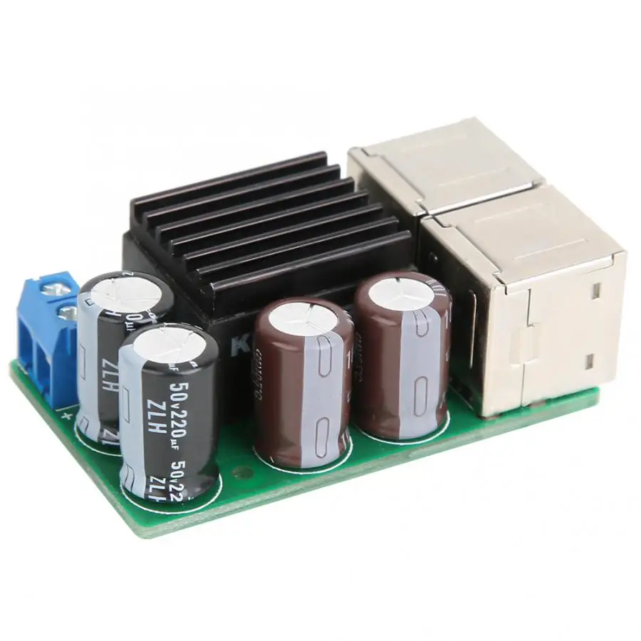 Модуль питания 4 usb-порта DC9~ 40 В до 5V5A большой модуль передачи питания 84,8~ 94.2% эффективность передачи регулируется