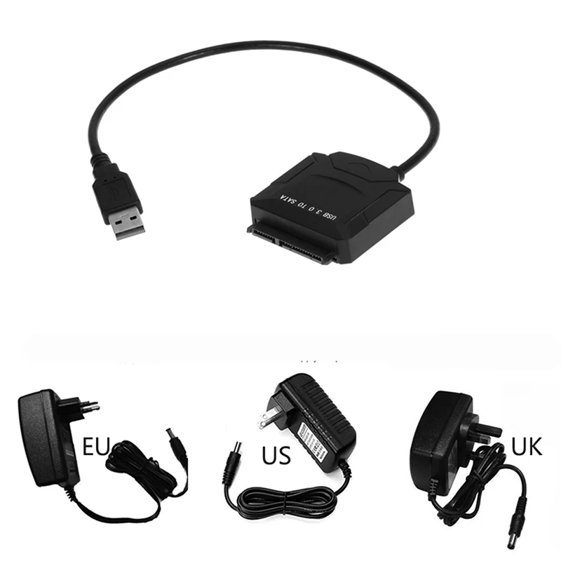 Sata адаптер usb-кабель 3,0 на Sata конвертер 2,5 3,5 дюйма Супер Скоростной жесткий диск для HDD SSD USB 3,0 на Sata кабель