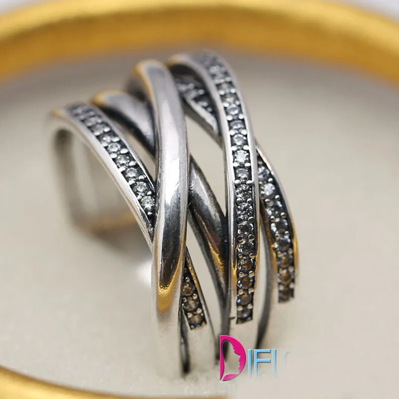 ПАВЕ, блестящие кольца с цирконием, 925 пробы, серебряные, круглые для женщин, подходят для ювелирных изделий