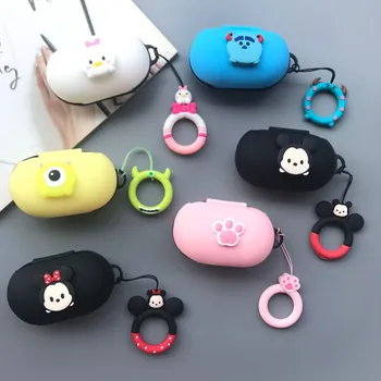 

Cartoon Figure Silicone Cover For Samsung Galaxy Buds 2019 Case Charging Sleeve Wireless Headphone Protective Case Finger ring