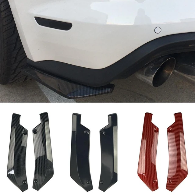 Universal Auto Vorne Stoßstange Hinten Streifen Lip Spoiler Diffusor  Splitter Scratch Protector Carbon Faser Winglets Seite
