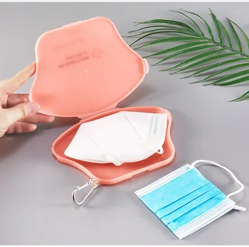 

KN95 mask box Portable Disposable Face Masks Container Dustproof Mask Case Safe Pollution-Free 1-3 Mask Storage Box