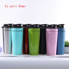 26 унций шейкер бутылка из нержавеющей стали с двойными стенками Изолированная бутылка для воды протеин смешивая чашка с микс шар