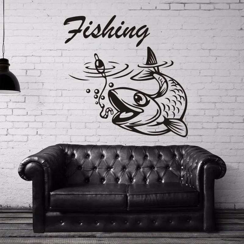 Рыболовная наклейка на карпа Виниловая для магазина рыболовных крючков