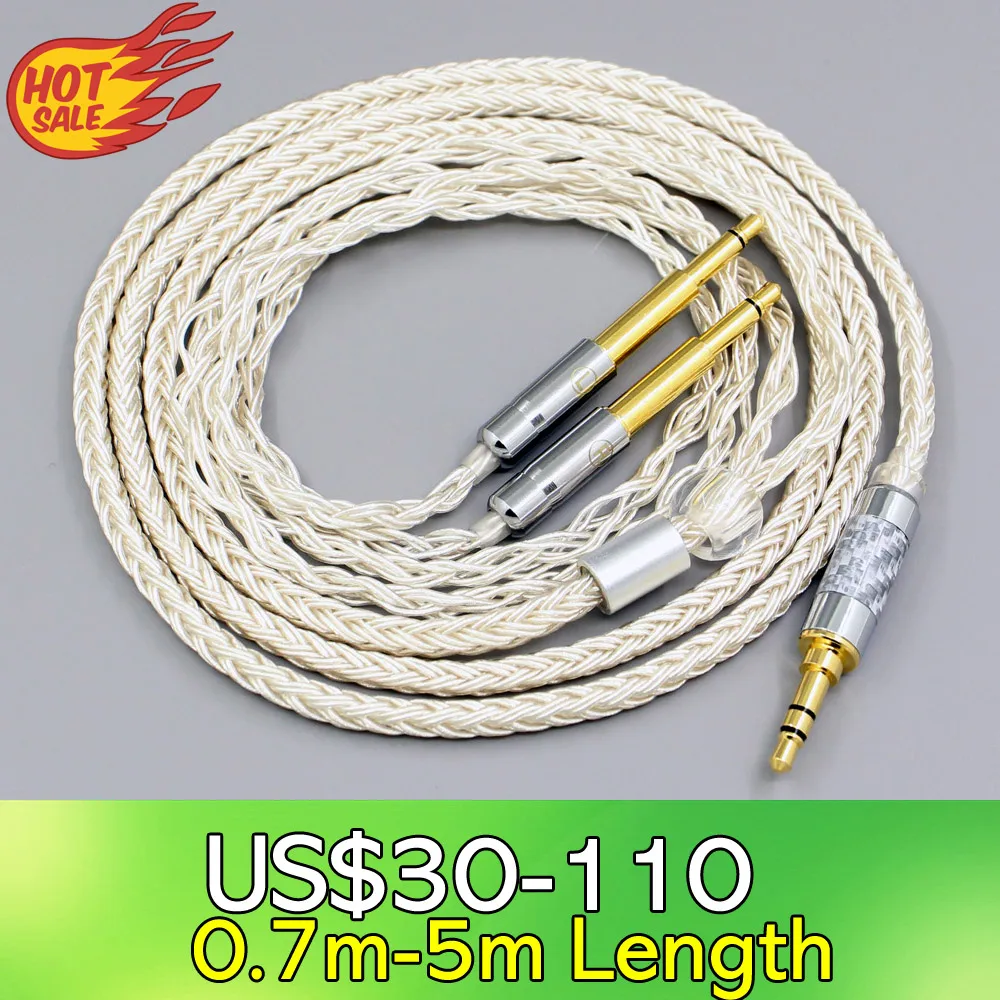 

LN007809 16 Core OCC Silver Plated Earphone Cable For Meze 99 Classics NEO NOIR Headset Headphone