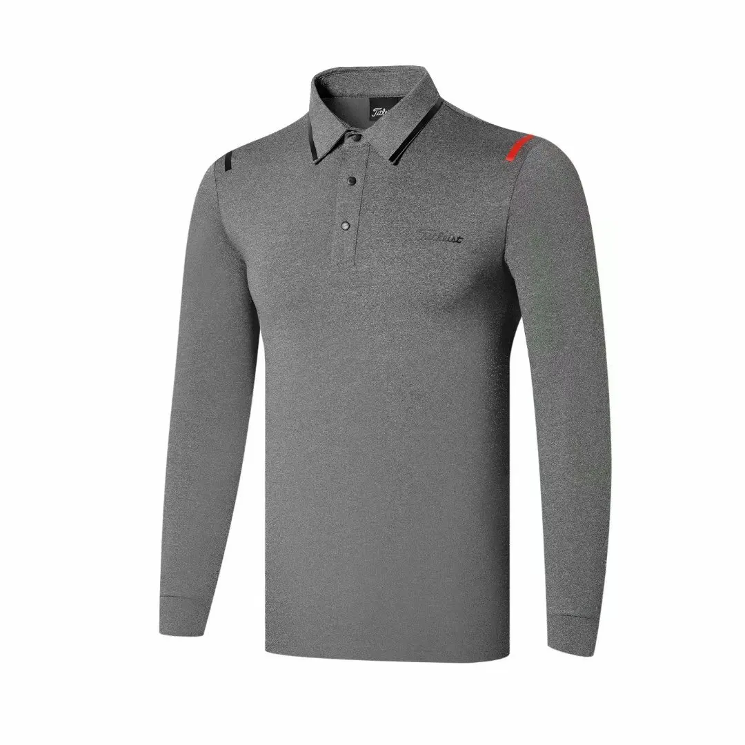 Мужская спортивная одежда для гольфа с длинными рукавами; футболка; 4 цвета;