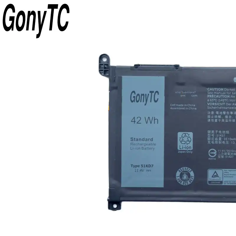 Gonytc 51kd7 Original New Replacement Laptop Battery For Dell Chromebook 11 3180 31 51kd7 11 4v 42wh Laptop Batteries Aliexpress