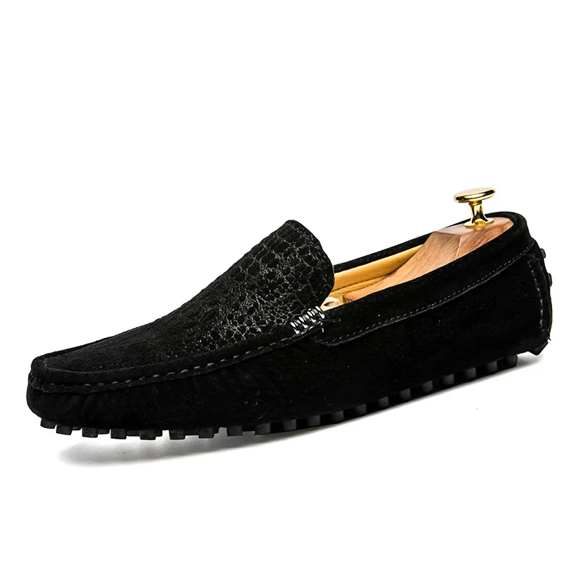 

2019 Summer New Style Men Genuine Leather Moccosins Foot Covering Slip-on Loafers Driving Casual Shoes MEN'S SHOES