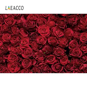 

Laeacco Rose Flowers Wedding Birthday Party Love Decor Pattern Photographic Background Photo Backdrops Photocall Photo Studio