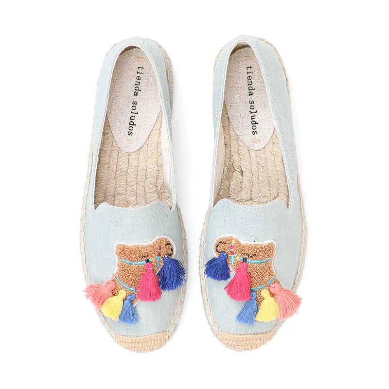 2020 Rushed эспадрильи Espadrille 2019 Sapatos дышащая вышитая обувь удобные женские милые туфли