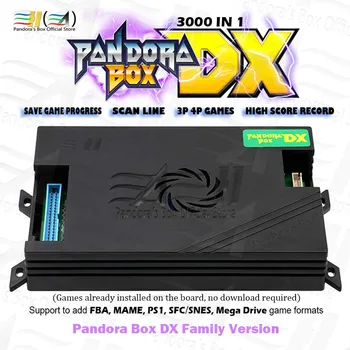 

2020 Original Pandora Box DX 3000 in 1 family version support 3P 4P game can save game progress High score record have 3D tekken