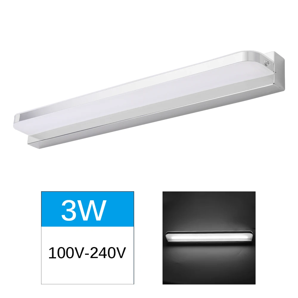 

3W/9W/12 Hotting Bathroom Light Acrylic LED Front Mirror Light Makeup Wall Lamp Vanity Lighting Fixtures Mirror Lamp