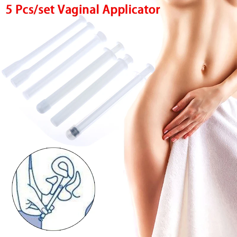 5Pcs/set Clear Vaginal Applicator Lubricant Injector Syringe enema bulb syringe enema syringe