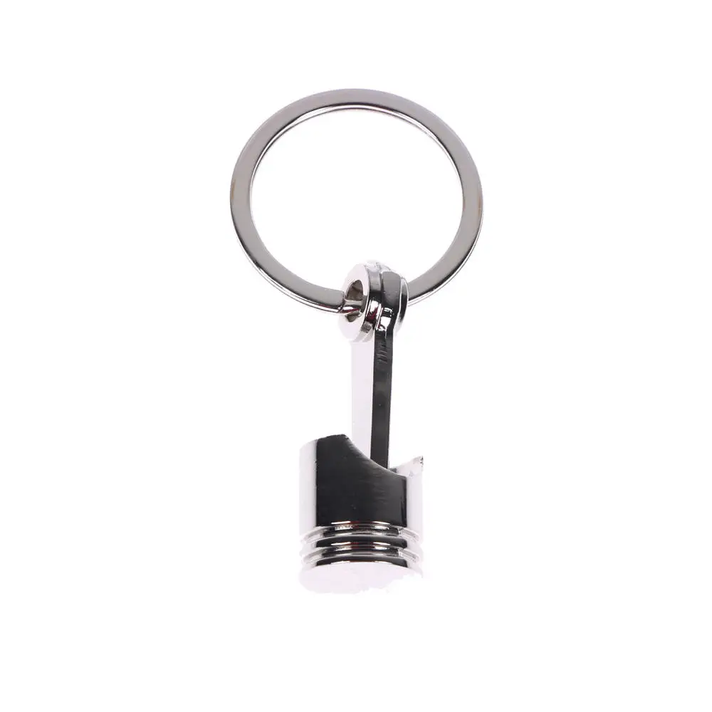 Engine Piston Keychain Polished Chrome Creative Hot Car Accessories Model Keyring Interior | Автомобили и мотоциклы