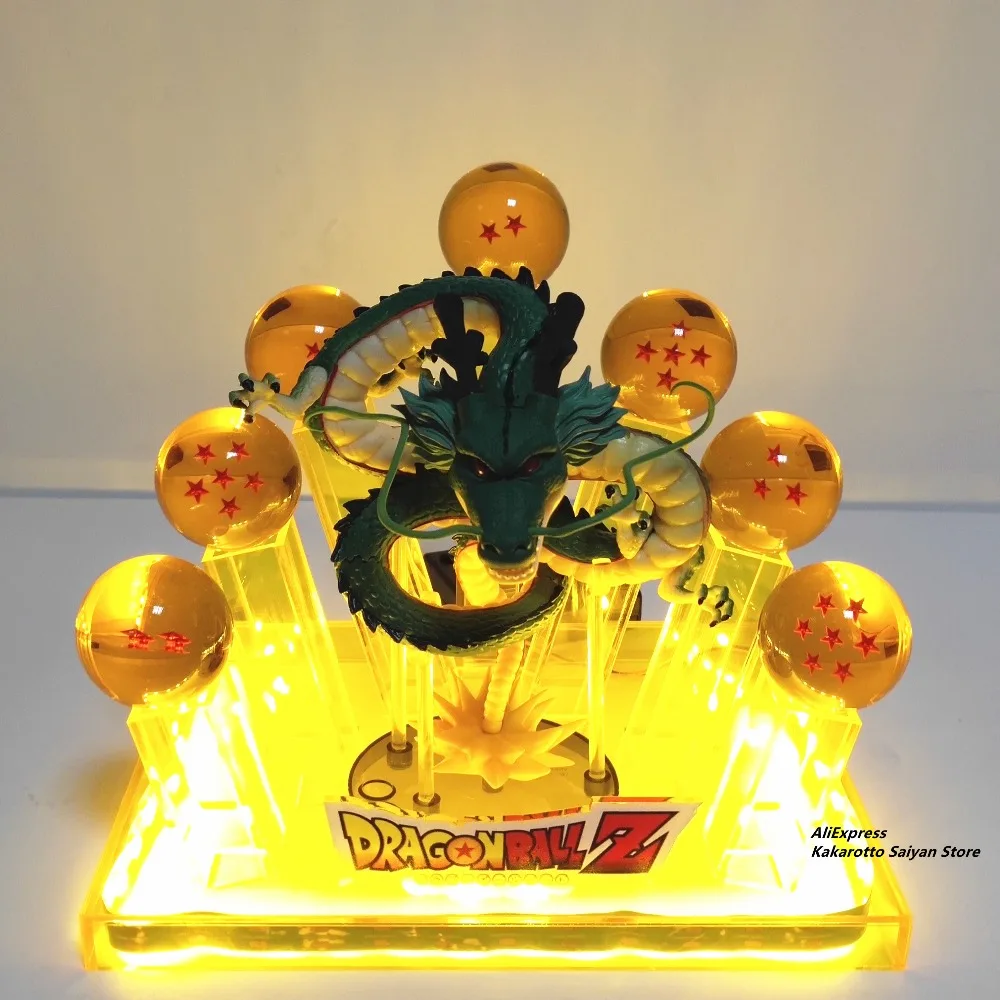 Dragon Ball Z Shenron хрустальные шары светодиодные фигурки модель игрушки Dragon Ball Супер аниме Shenlong Led фигурка DBZ