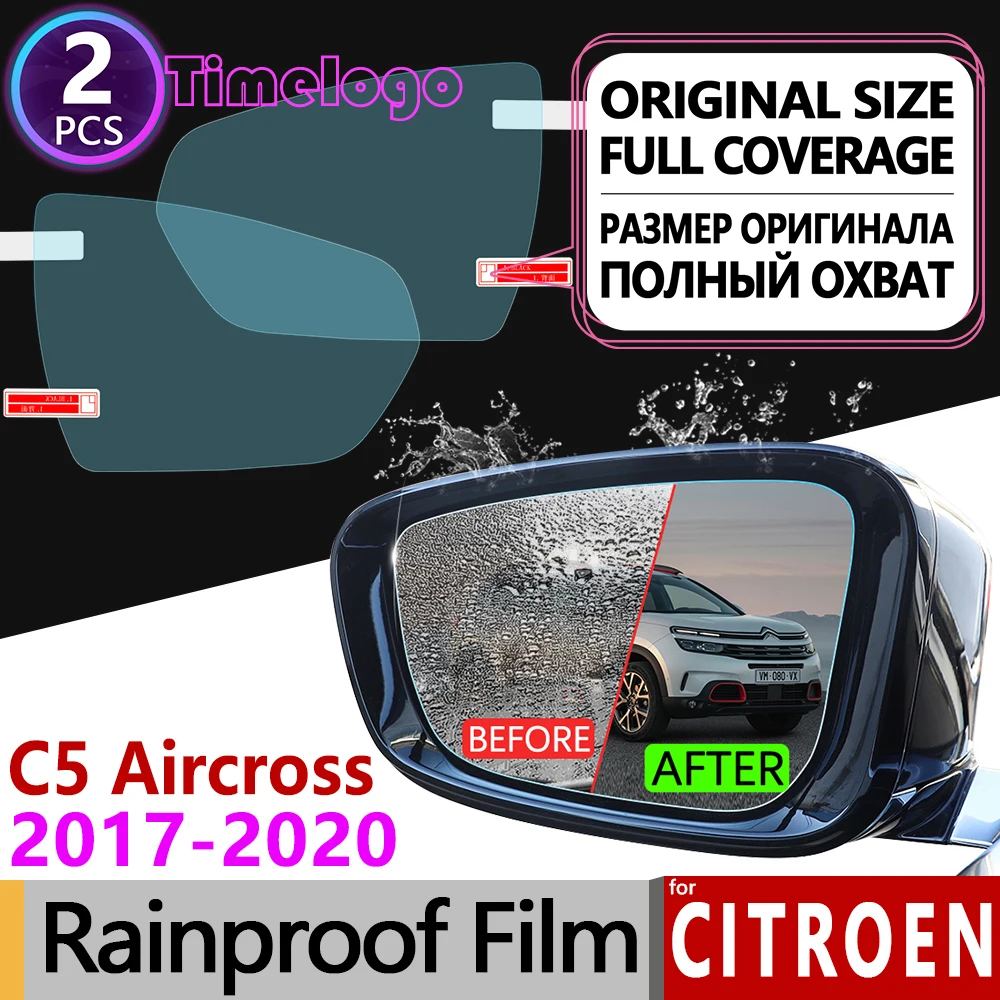 

For Citroen C5 Aircross 2017 2018 2019 2020 Full Cover Anti Fog Film Rearview Mirror Rainproof Anti-Fog Accessories C5-Aircross