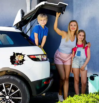 

Three Ratels Anime 3D Dragon ball Z super wall stickers for boys anime anime car hood sticker