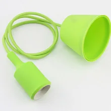 Напрямую от производителя цветной Силикагель держатель лампы стиль E27 держатель лампы E27 Подвесная лампа