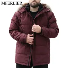 Зимние куртки для мужчин, большие размеры, обхват груди 170 см, 5XL, 6XL, 7XL, 8XL, 9XL, 10XL, длинные рукава, пуховики для холодной погоды