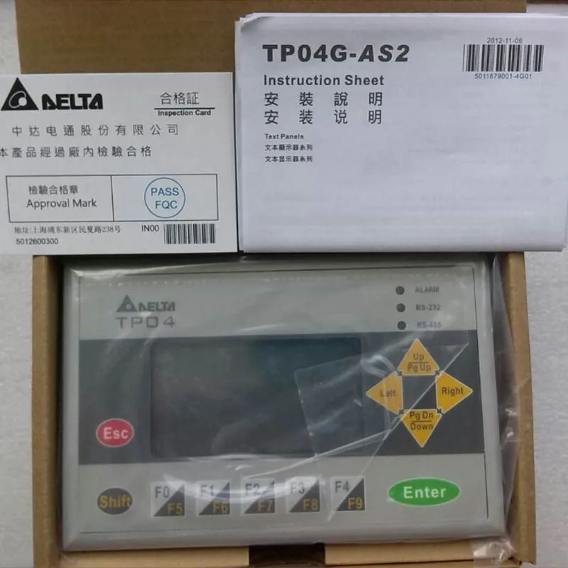 

Original Delta 4 inch PLC Text Display all-in-one TP04G-AL2
