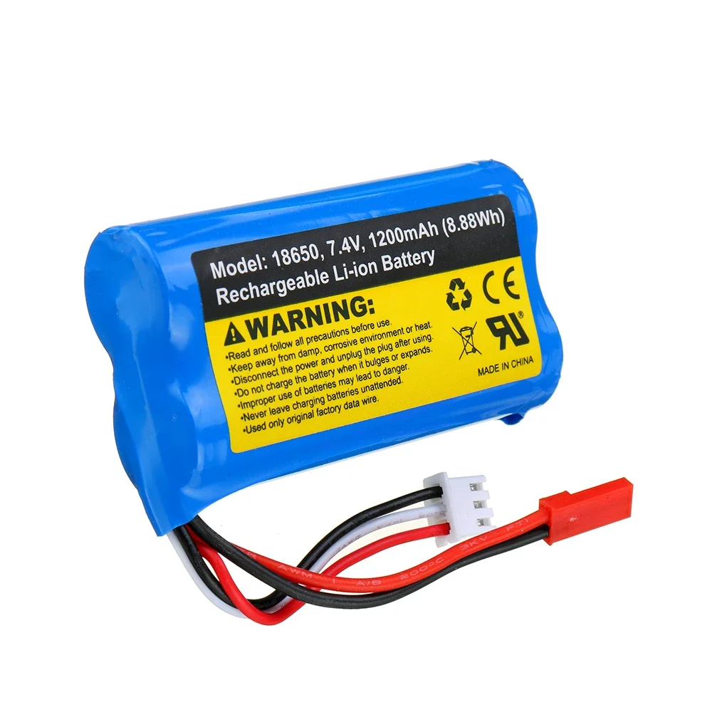 SG 1603 1604 UDIRC 1601 RC Car Spare 7.4V 1200mAh 2C JST Plug Li-ion Battery 1603-012 Vehicles Parts