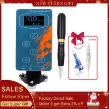 Biomaser, машинка для татуировки бровей, Вращающаяся ручка для перманентного макияжа бровей, микроблейдинг, макияж, сделай сам, комплект с иглой для татуировки