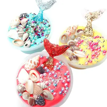 

Kuulee Mermaid Crystal-like Slime Mud Plasticine Learning Education Vent Marine Animals Modeling Plasticene Clay Toys