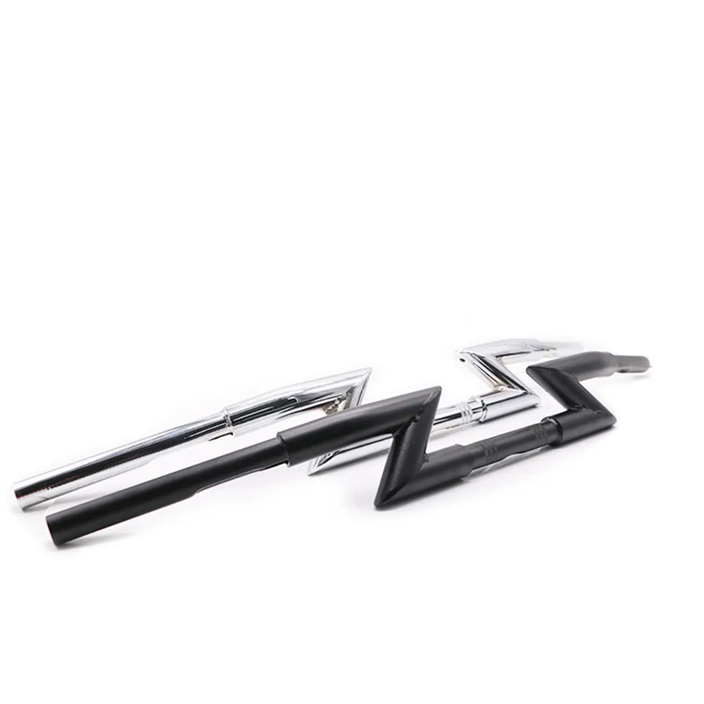 

Chrome Black Motorcycle Handle Bar In 1" Drag Z Bar Handlebar For Harley Custom Chopper Softail Dyna XL Sportster