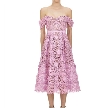 

sexy backless dress woman 2020 summer pink lace dresses