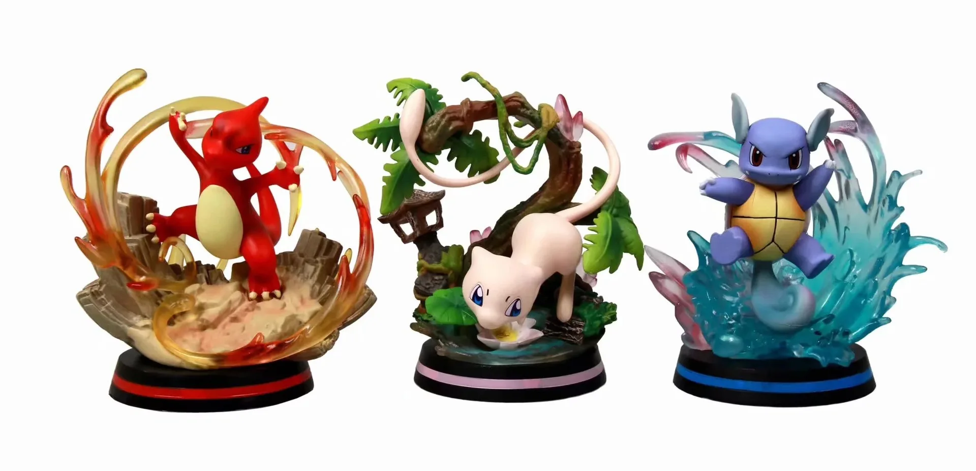 

Pet Elf Pokemon Fire Dinosaur Card Microphone Turtle Super Dream Scene Model Boxed Garage Kit