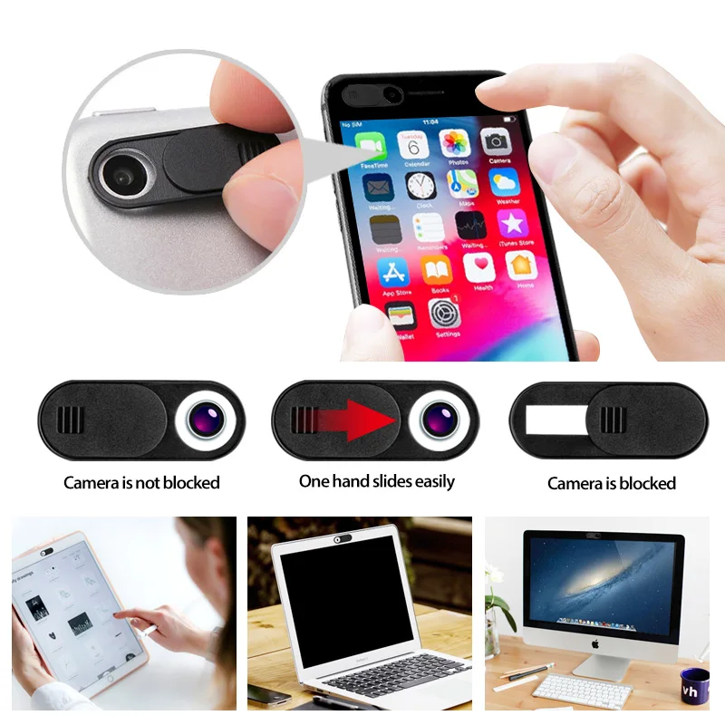 Webcam Cover Mobile Phone Slider Lenses Camera Cover Privacy Protection  Laptop Sticker For iPad Tablet Camera shutter