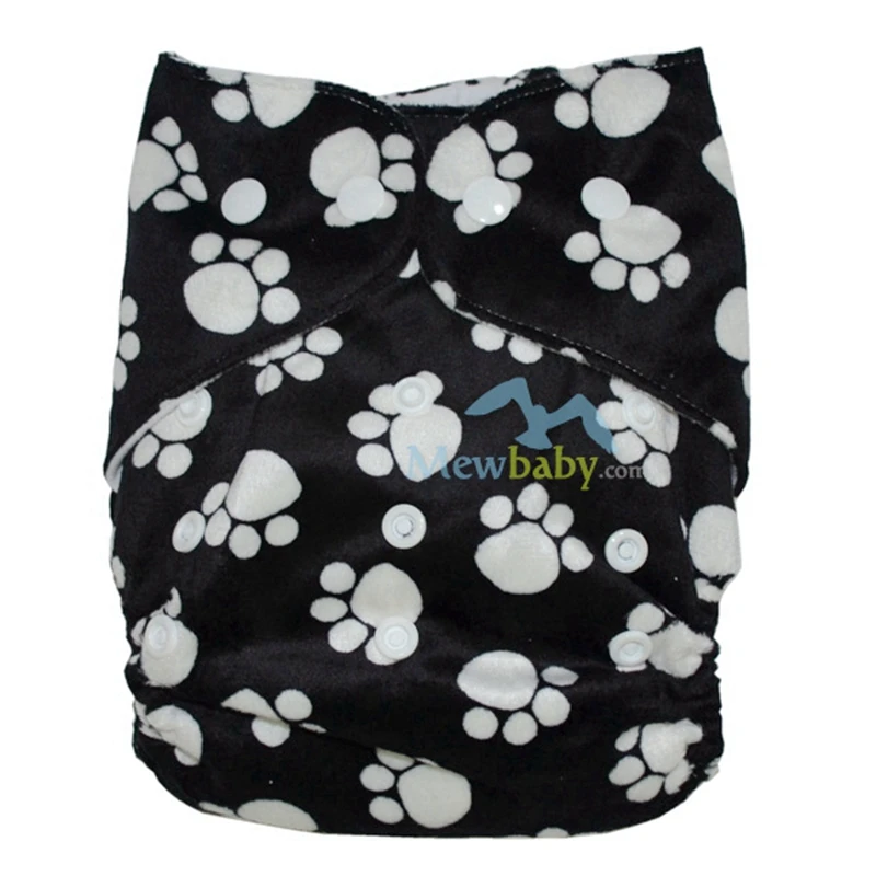 

One Size Fits All Waterproof Minky Cloth Diaper PUL Baby Pocket Diaper Cover with 1pc 3-layer Microfiber Insert ER38