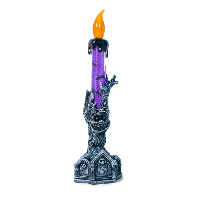 Halloween Horror Skeleton Ghost Handheld LED Candle Light House Party Decoration Candle Light