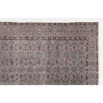 

Handmade Gray Vintage Overdyed Turkish Area Rug 164x280 Cm-5'5''X9'2''