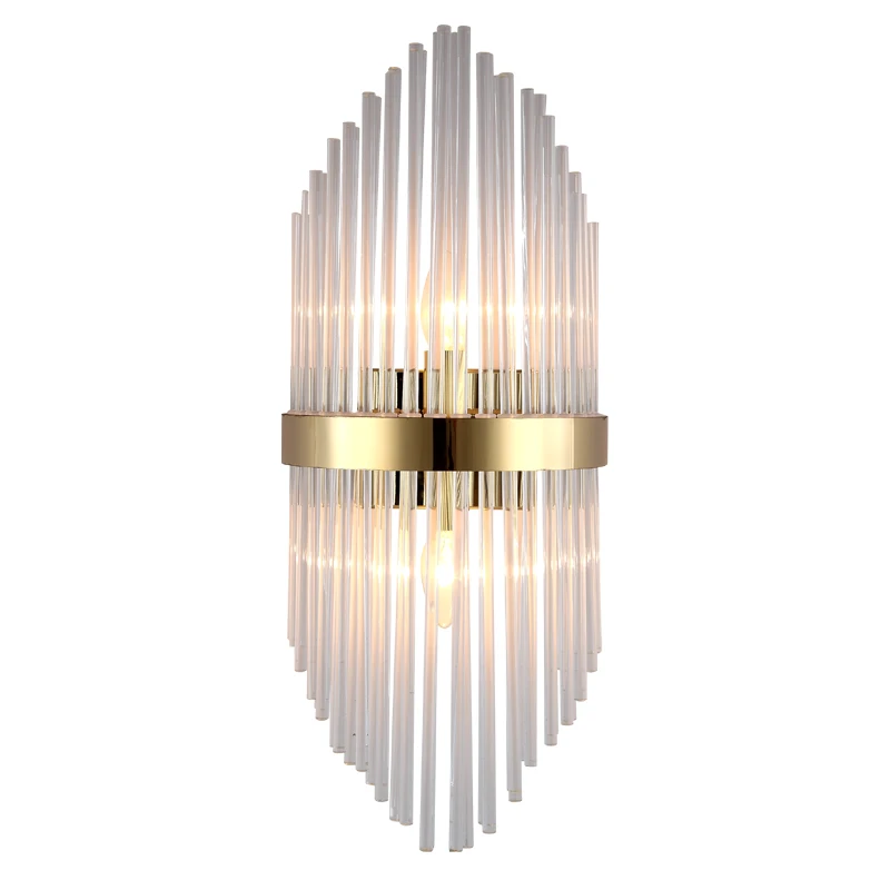 

Post-modern light luxury wall lamp TV background wall lamp creative crystal decorative wall lamp contracted bedroom bedside lamp