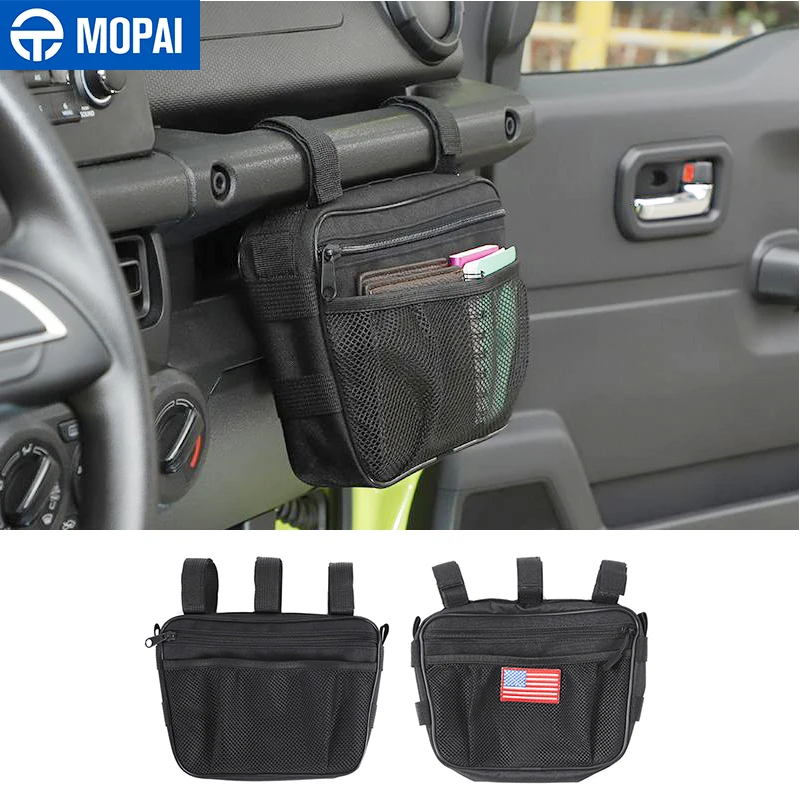 MOPAI Stowing Tidying for Suzuki Jimny JB74 Car Copilot Armrest Storage Bag Organization Accessories for Suzuki Jimny 2019+