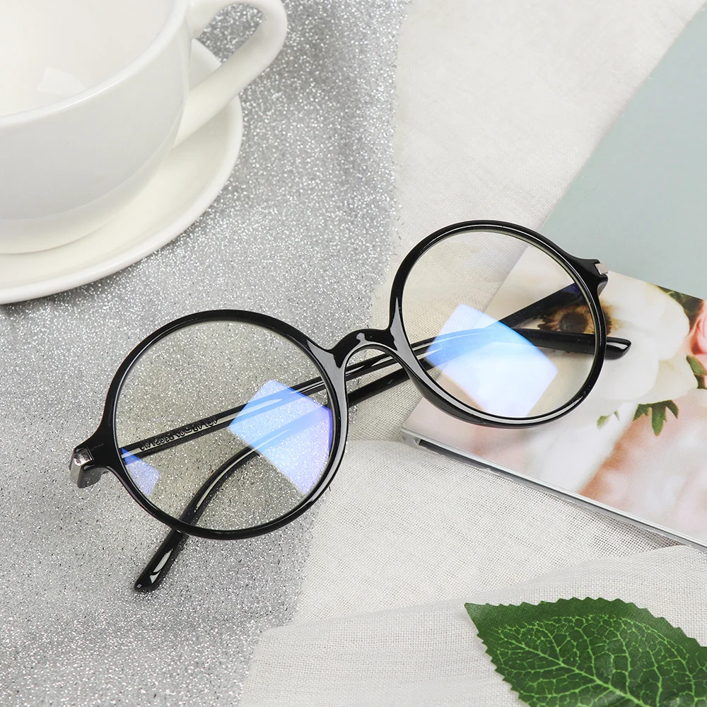 Anti Blue Light Glasses Round Optics Glasses Ultra Light Men Women Anti Rays Radiation Blocking Computer Vision Care Spectacle blue light lenses