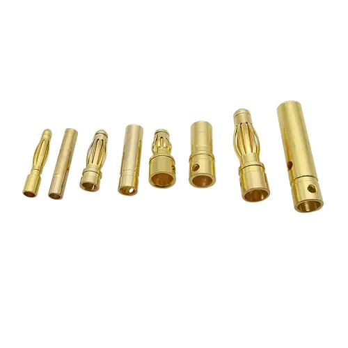2mm 3mm 3.5mm 4mm Bullet Banana Plug Gold-Plated Banana Male Female Connector Battery Plugs Kits for RC Battery Parts DIY - Image 3