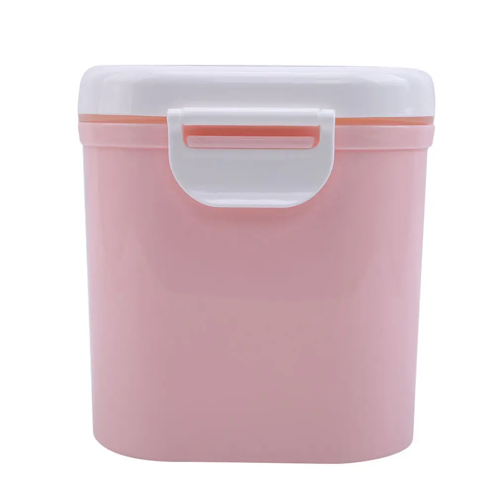 pink large Детская формула для хранения молока для младенцев, портативный дозатор для молочного порошка, контейнер для хранения еды, коробка для кормления детей, коробка для еды PP - Цвет: pink large