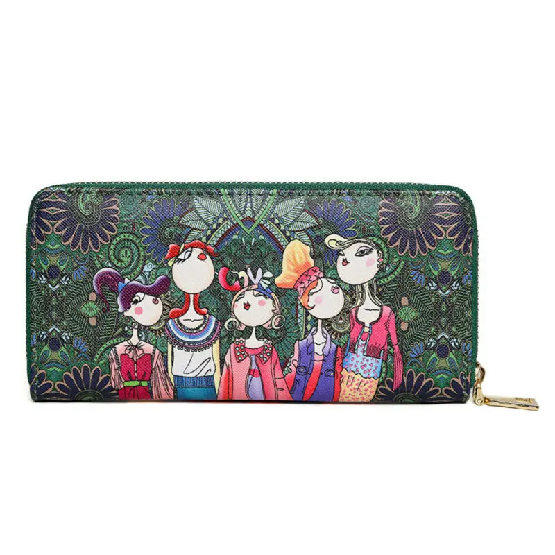 

Luxury Women PU Leather Clutch Wallet Long Card Holder Purse Box Handbag Bags
