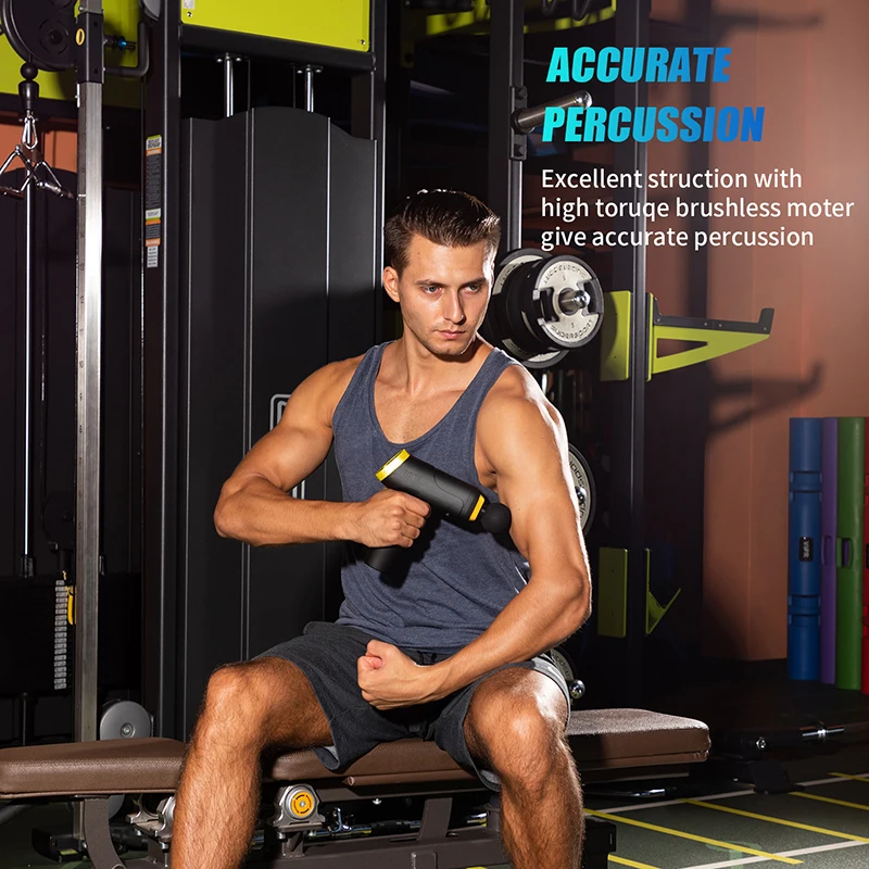 Športna masažna pištola za telo, mišična profesionalna masaža za globoko tkivo, odstranjevanje bolečin za športnike in fitnes_voghion.com