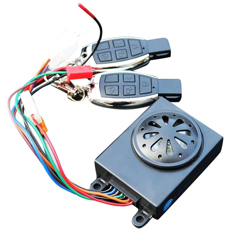 

Electric Bicycle Alarm Double Remote Lock Motor Electric for Security Bicycle Bike Accessories