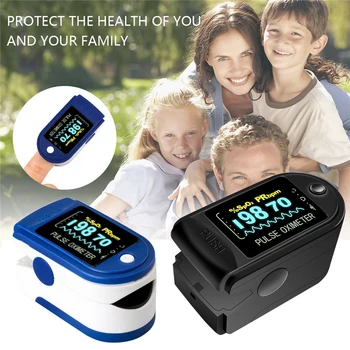 

Blood Oxygen Monitor Finger Pulse Oximeter Oxygen Saturation Monitor SpO2 Oximetry Monitor LED Digital Display
