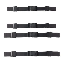 2 шт. Регулируемый рюкзак Грудь грудины ремни и поясные ремни нейлон с быстроразъемной пряжкой зажимы черный